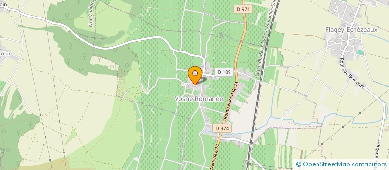 localisation de l'entreprise SAS SIMON MAZZINI  VOSNE-ROMANEE