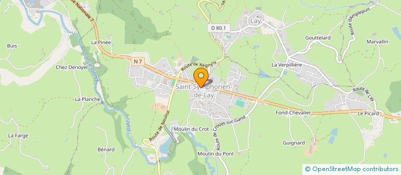 localisation de l'entreprise SAS SJMM à SAINT-SYMPHORIEN-DE-LAY