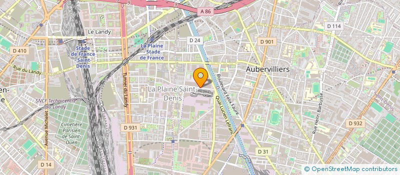 localisation de l'entreprise SAS SKINDO à AUBERVILLIERS