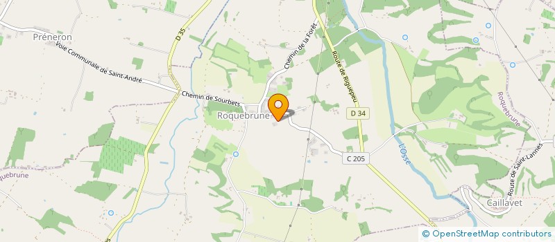 localisation de l'entreprise SAS SMP à ROQUEBRUNE