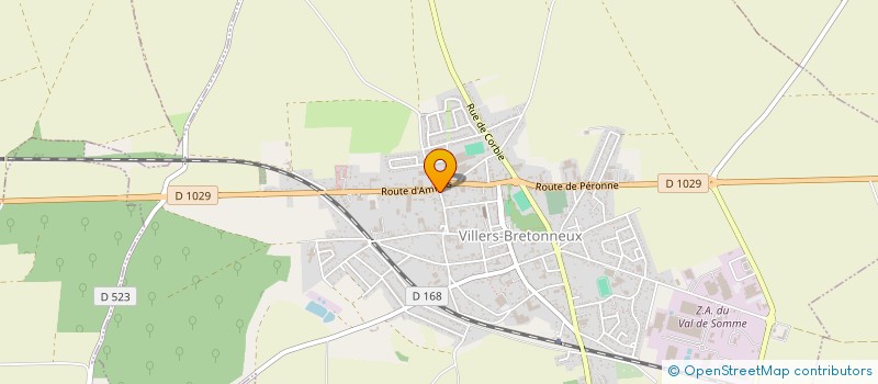 localisation de l'entreprise SAS SMTOITURE à VILLERS-BRETONNEUX