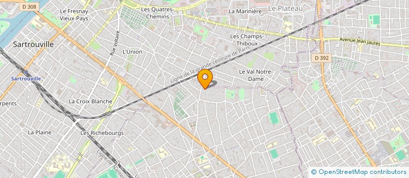 localisation de l'entreprise SAS SNGL  HOUILLES