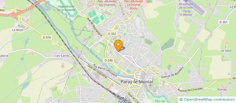 localisation de l'entreprise SAS SO.FIN.TER à PARAY-LE-MONIAL