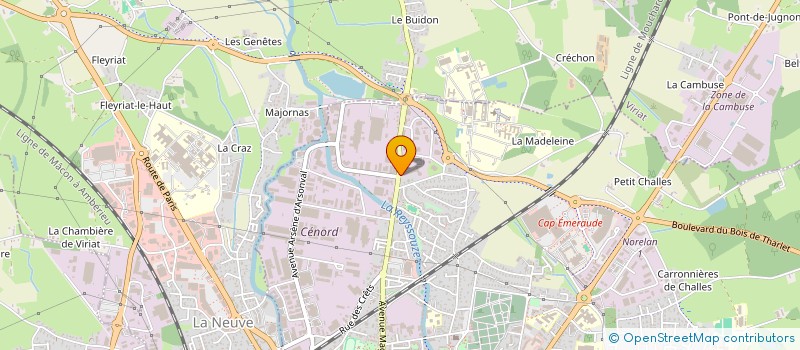 localisation de l'entreprise SAS SOBREVIA à BOURG-EN-BRESSE