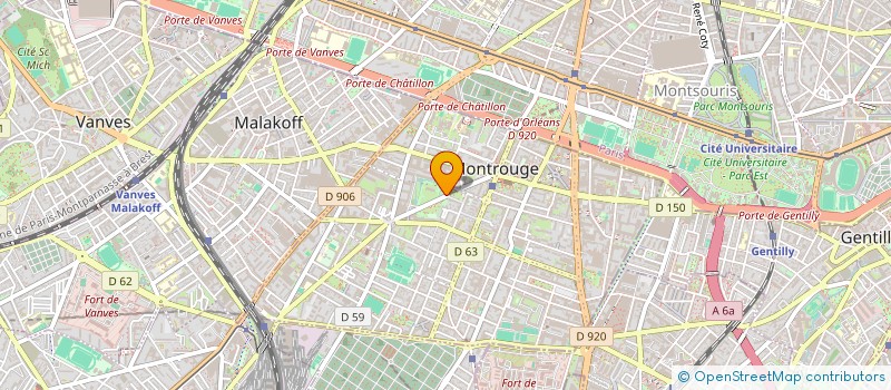 localisation de l'entreprise SAS SOCIETE IMMOBILIERE CLAUDE DECAEN  MONTROUGE