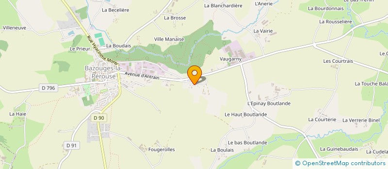 localisation de l'entreprise SAS SOCIETE RIAUX à BAZOUGES-LA-PEROUSE