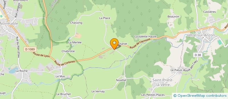localisation de l'entreprise SAS SODEX MAXIBOIS à VETRE-SUR-ANZON