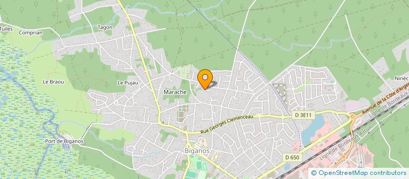 localisation de l'entreprise SAS SOLAIRE SERVICES  BIGANOS