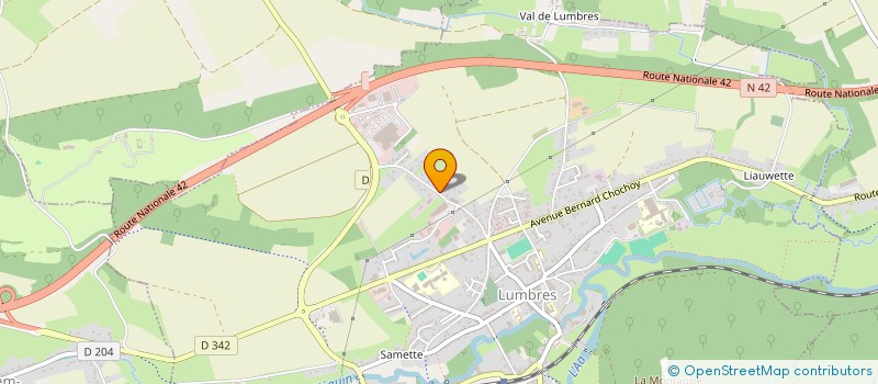 localisation de l'entreprise SAS SOLAL  LUMBRES