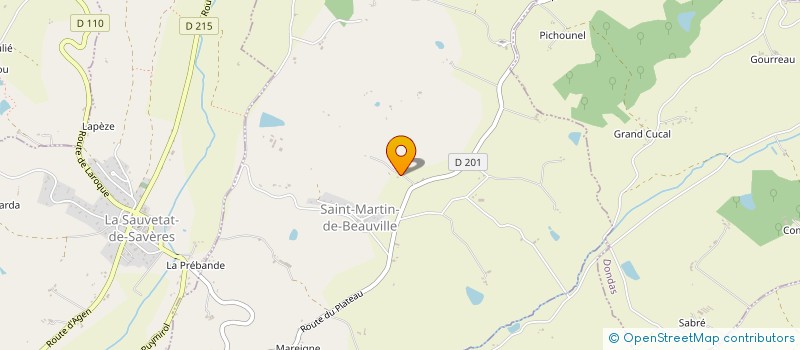 localisation de l'entreprise SAS SOLAMAE  SAINT MARTIN DE BEAUVILLE