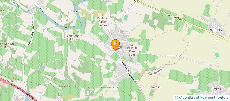 localisation de l'entreprise SAS SOLCAUX  CAUX-ET-SAUZENS