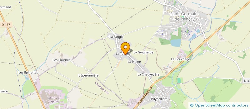 localisation de l'entreprise SAS SOLECHAMPS  SAINT-GERMAIN-DE-PRINCAY