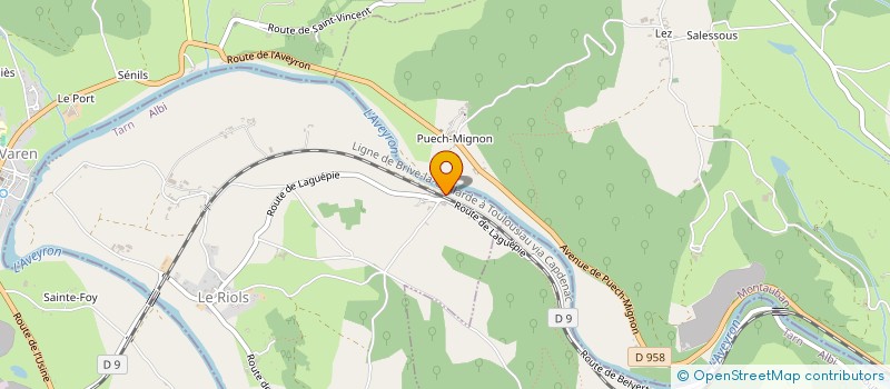 localisation de l'entreprise SAS SOLEIL DE RIVET  TONNAC