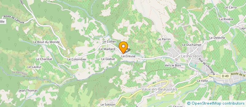 localisation de l'entreprise SAS SOLLE à LE PERREON