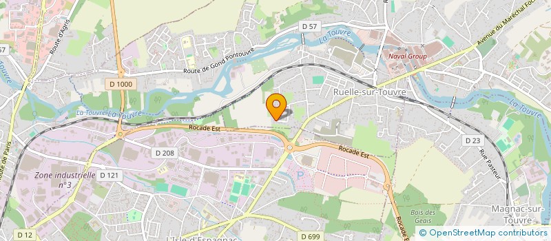 localisation de l'entreprise SAS SOLSTRM  RUELLE-SUR-TOUVRE