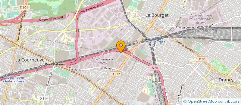 localisation de l'entreprise SAS SOLYES à LA COURNEUVE