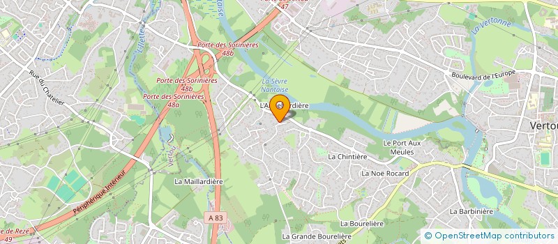 localisation de l'entreprise SAS SOMIMMO  VERTOU