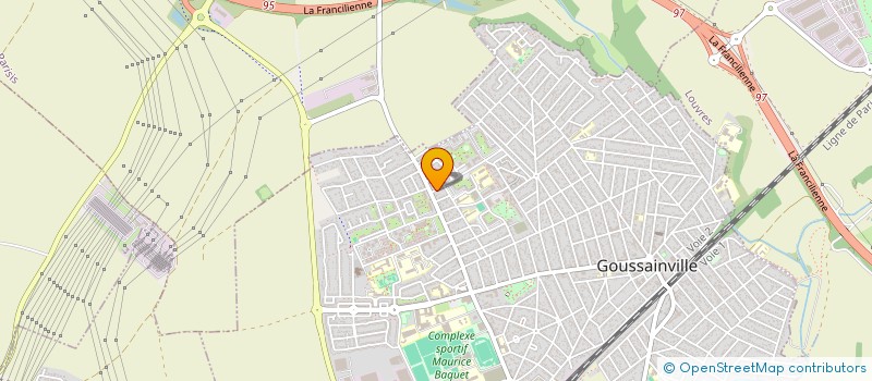 localisation de l'entreprise SAS SOTRASAF  GOUSSAINVILLE