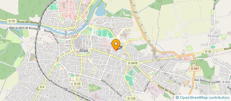 localisation de l'entreprise SAS SOUCIN  DAX