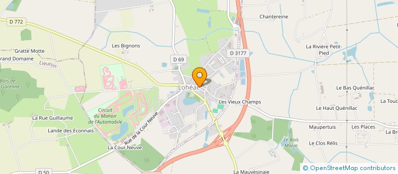 localisation de l'entreprise SAS SOULET  LOHEAC