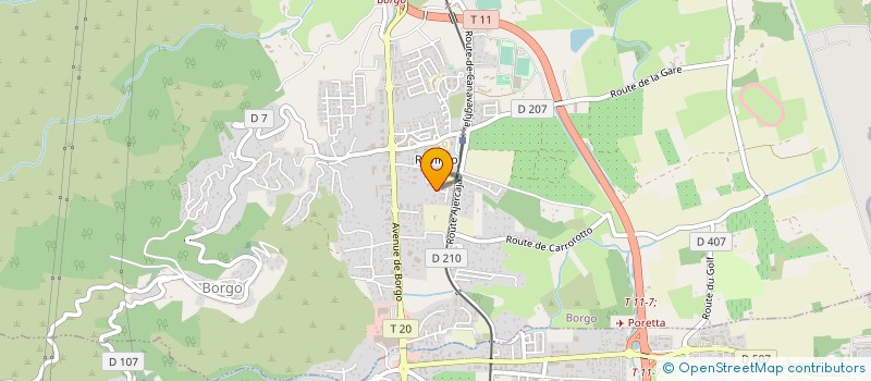 localisation de l'entreprise SAS SP DISTRIBUTION à BORGO
