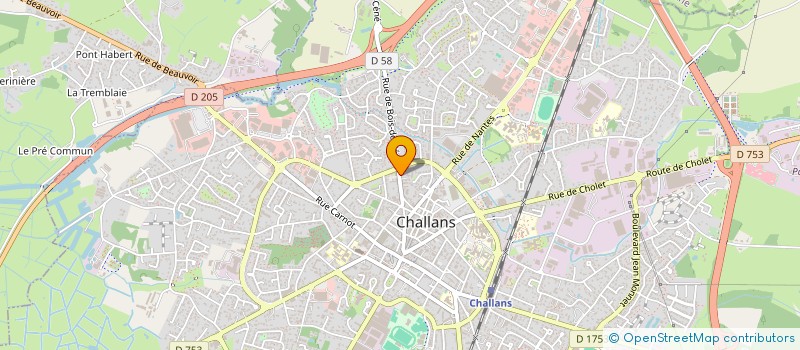 localisation de l'entreprise SAS SP2L à CHALLANS
