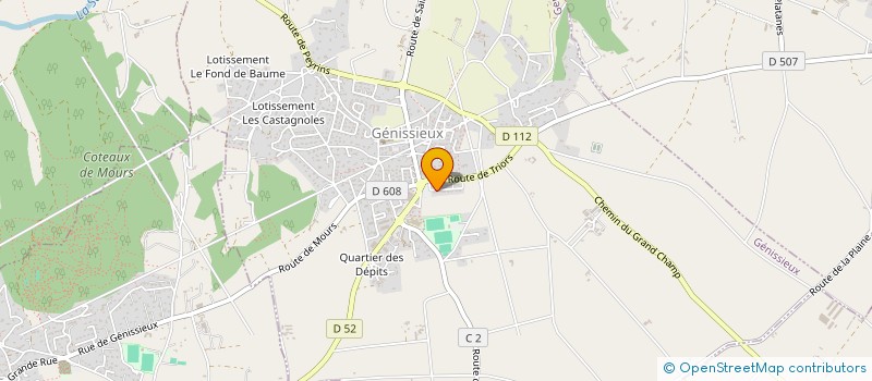 localisation de l'entreprise SAS SPFPL CHAMPELY  GENISSIEUX