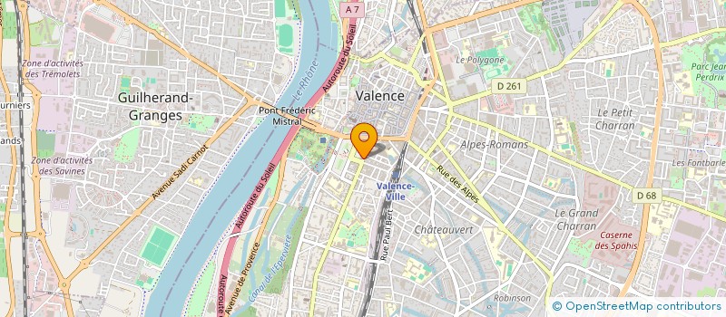 localisation de l'entreprise SAS SPFPL VICTOR HUGO  VALENCE