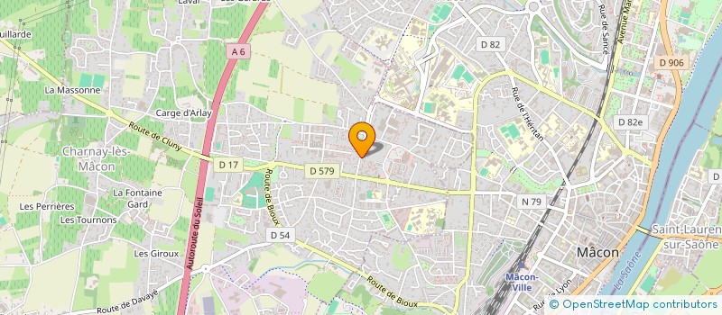 localisation de l'entreprise SAS SPORT AUTO  CHARNAY-LES-MACON