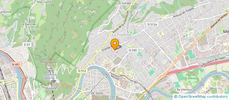 localisation de l'entreprise SAS SR  LA TRONCHE