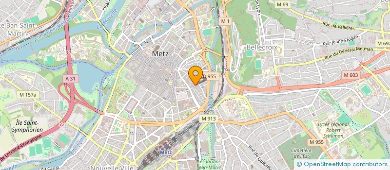 localisation de l'entreprise SAS SRA  METZ