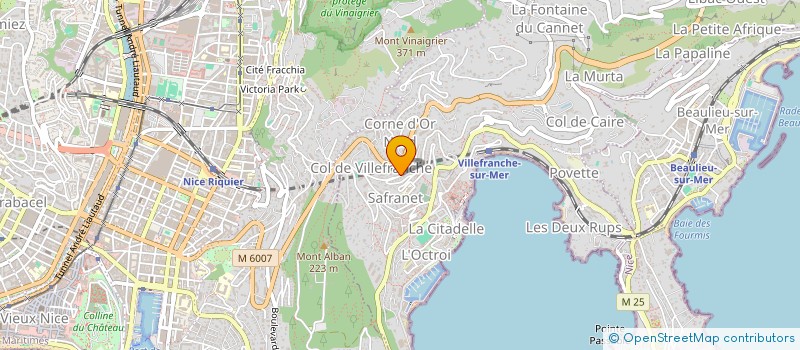 localisation de l'entreprise SAS ST.INVEST à VILLEFRANCHE-SUR-MER