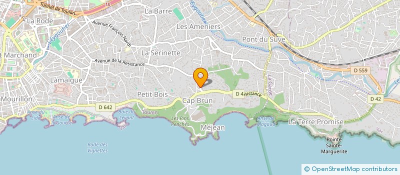 localisation de l'entreprise SAS ST RAPHAEL  TOULON