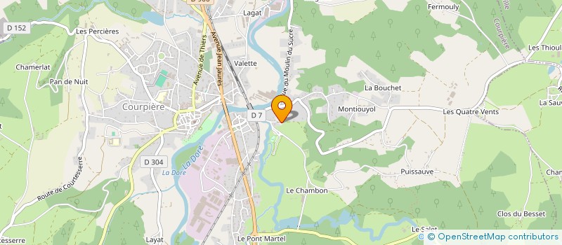 localisation de l'entreprise SAS STB à COURPIERE