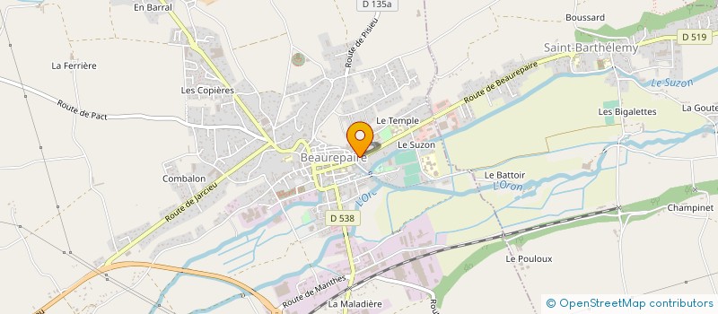 localisation de l'entreprise SAS STE DES ETS BLANCHARD à BEAUREPAIRE