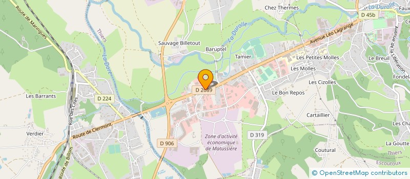 localisation de l'entreprise SAS STELLINOX à THIERS