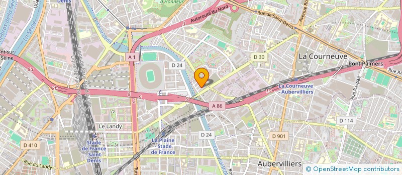 localisation de l'entreprise SAS STICO  AUBERVILLIERS