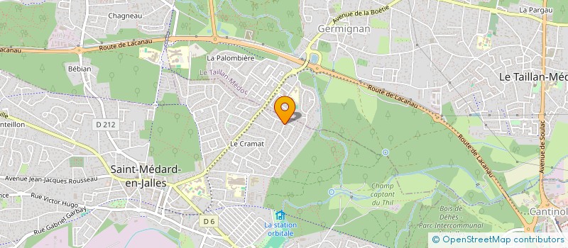 localisation de l'entreprise SAS STM2 à SAINT-MEDARD-EN-JALLES