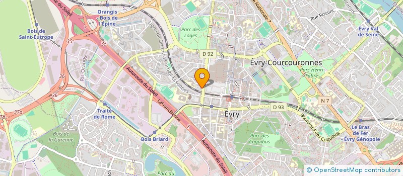 localisation de l'entreprise SAS STT SERVICE à EVRY-COURCOURONNES