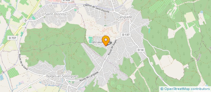 localisation de l'entreprise SAS STUDIO SCARO  LANGLADE