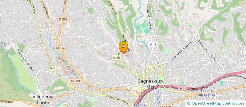 localisation de l'entreprise SAS STYLEWAR FRANCE à CAGNES-SUR-MER