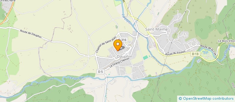 localisation de l'entreprise SAS SUD EVOLUTION  FORCALQUIER