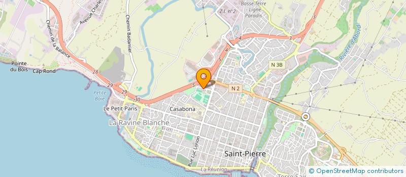 localisation de l'entreprise SAS SUDOP à SAINT-PIERRE