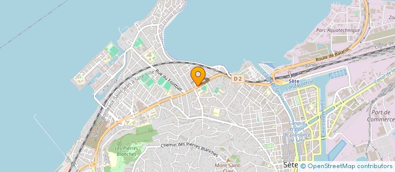 localisation de l'entreprise SAS SUSHI CORNER SETE  SETE