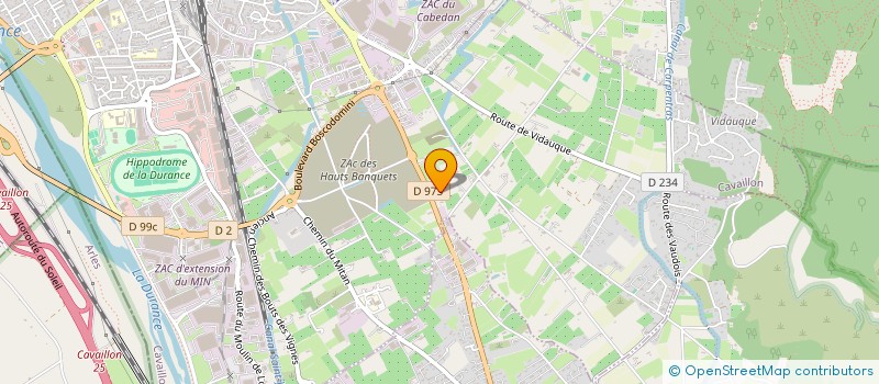 localisation de l'entreprise SAS SYMA  CAVAILLON