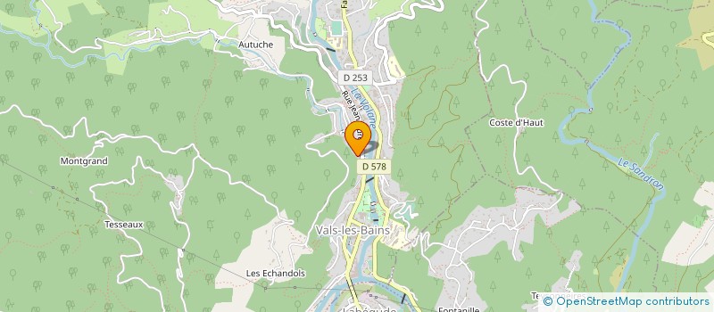 localisation de l'entreprise SAS SYNERGIE HST à LALEVADE-D'ARDECHE