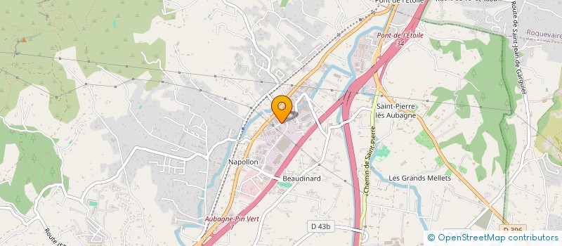 localisation de l'entreprise SAS SYNERGIE MEDICAL  AUBAGNE