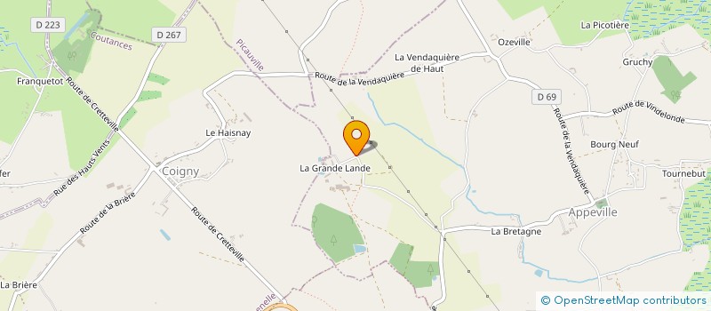 localisation de l'entreprise SAS SZCZUBI  APPEVILLE