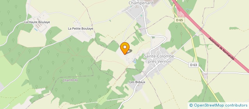 localisation de l'entreprise SAS T-BONE  SAINTE-COLOMBE-PRES-VERNON