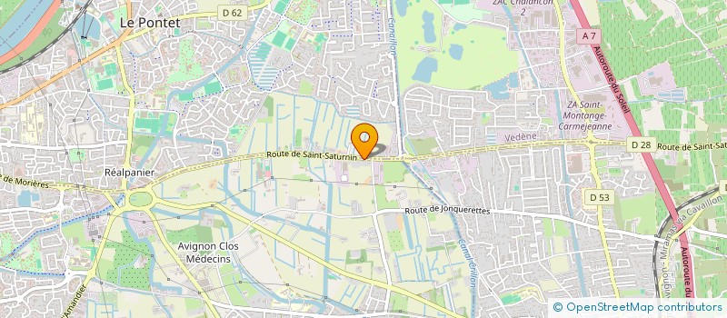 localisation de l'entreprise SAS T.D.Y CORP  AVIGNON